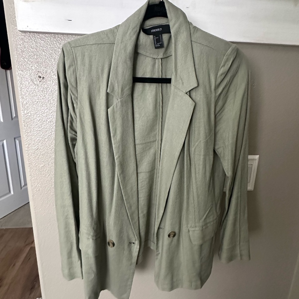 Forever 21 Sage Green Women's Blazer